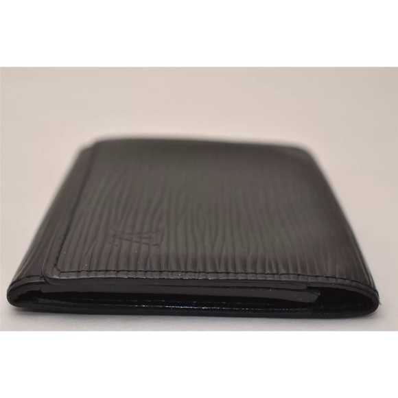 Auth Louis Vuitton Epi Enveloppe Carte De Visit Card Case Black  LV 8560J - Picture 3 of 12